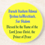 Baruch Hashem Adonai Yeshua haMeschiach,.. Drink Coaster