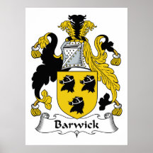 Barwick Family Crest Posters