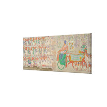 Bas-relief at Medynet-Abou, Palace of the Kings at Stretched Canvas Prints