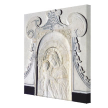 Bas-relief of a Madonna and Child (marble) Gallery Wrapped Canvas