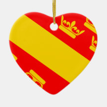 Bas Rhin, France flag Ornament