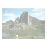 Basalt rock formation, Devil's Wall, Czech Republi Announcement