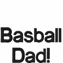 Basball Dad! Embroidered Hoody
