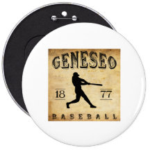 Base-ball 1877 de Geneseo New York Pin's Avec Agrafe