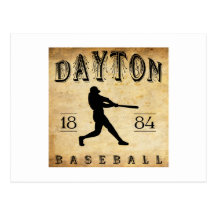 Base-ball 1884 de Dayton Ohio Carte Postale