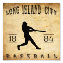 Base-ball 1884 de New York de ville du Long Island Photos Sur Toile