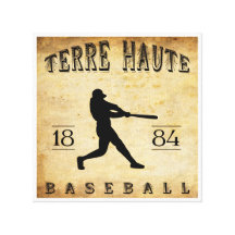 Base-ball 1884 de Terre Haute Indiana Toiles Tendues