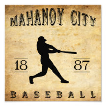 Base-ball 1887 de la Pennsylvanie de ville de Maha Photographies D’art