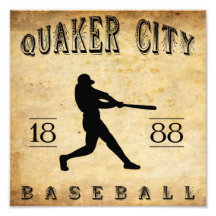 Base-ball 1888 de la Pennsylvanie de ville de quak Impression Photo