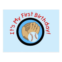 Base-ball et ęrs T-shirts et cadeaux d'anniversair Carte Postale