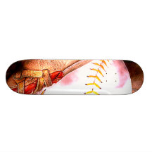 Base-ball et style de grunge de gant skateboard customisable