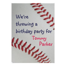 Base-ball Fan-tastic_sports - fête d'anniversaire  Faire-part Personnalisables