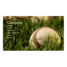Base-ball nostalgiques cartes de visite personnelles