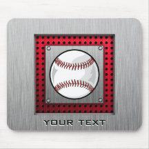 Base-ball ; Regard en aluminium balayé Tapis De Souris