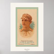 Base-ball vintage Print~ 1887 Affiche