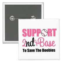 Base de soutien de cancer du sein 2ème pin's