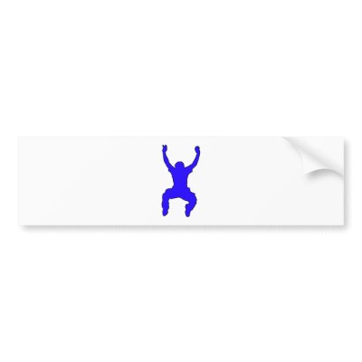 BASE Jumper Silhouette Free Falling Jump by inquester
