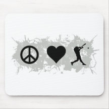Baseball 3 mouse pad