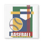 Baseball Abstract Fridge Magnets