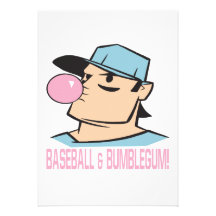 Baseball And Bubblegum Invitations