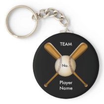 Baseball and Crossed Bats Customizable