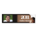 Baseball and Glove Graduation Wine Label bumper stickers