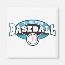 Baseball Attitude Fridge Magnets