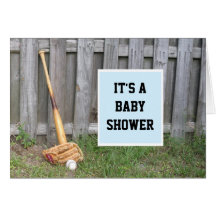 Baseball Baby Shower Invitation Greeting Card