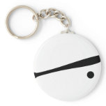 baseball bat and ball icon keychain