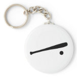 baseball bat and ball icon keychains