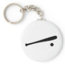 baseball bat and ball icon keychains