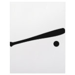 baseball bat and ball icon letterhead