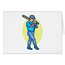 baseball batter greeting cards