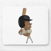 baseball batter mouse pad