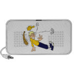 Baseball Beanball Cartoon Doodle iPhone Speakers