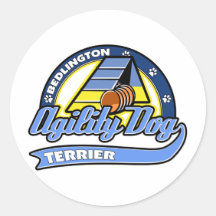 Baseball Bedlington Terrier Agility Sticker