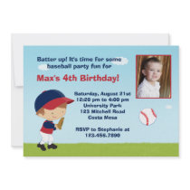 Baseball Birthday Party Invitation