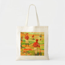 Baseball Boy Birthday Add Name Gift Wrap Bag Tote