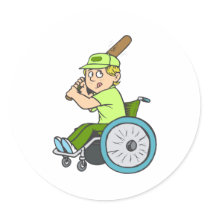 Baseball Boy Stickers