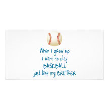 Baseball Brother Photo Greeting Card
