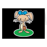 baseball bunny rabbit greeting cards