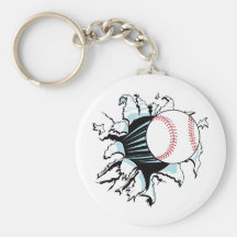 Baseball Burst Key Chain