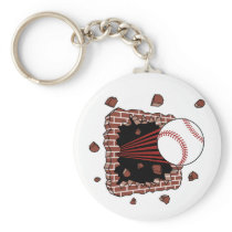 Baseball Burster Key Chains