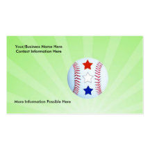 Baseball Business Card Template