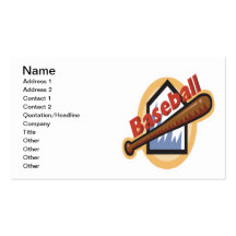 Baseball Business Card Templates