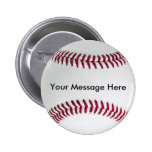 Baseball Button with your message