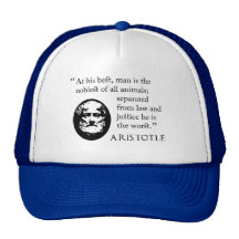 Baseball cap - man, noblest of animals, Aristotle Hats