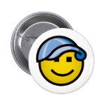 Baseball Cap Smilie - Blue Buttons