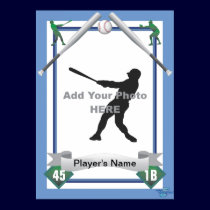 Baseball Card Style posters