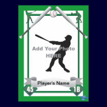 Baseball Card Style posters
